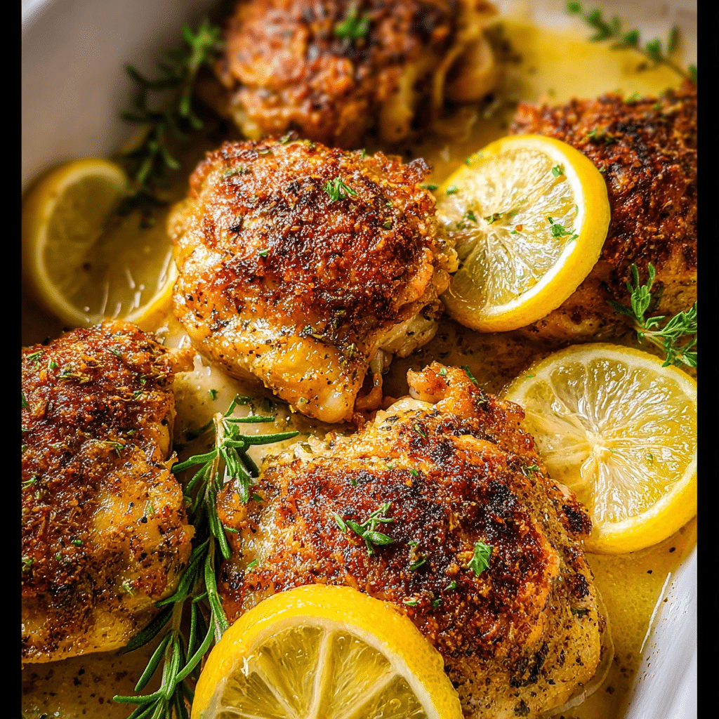Greek Lemon Chicken Thighs