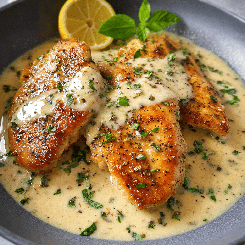 Lemon Chicken with Parmesan Sauce