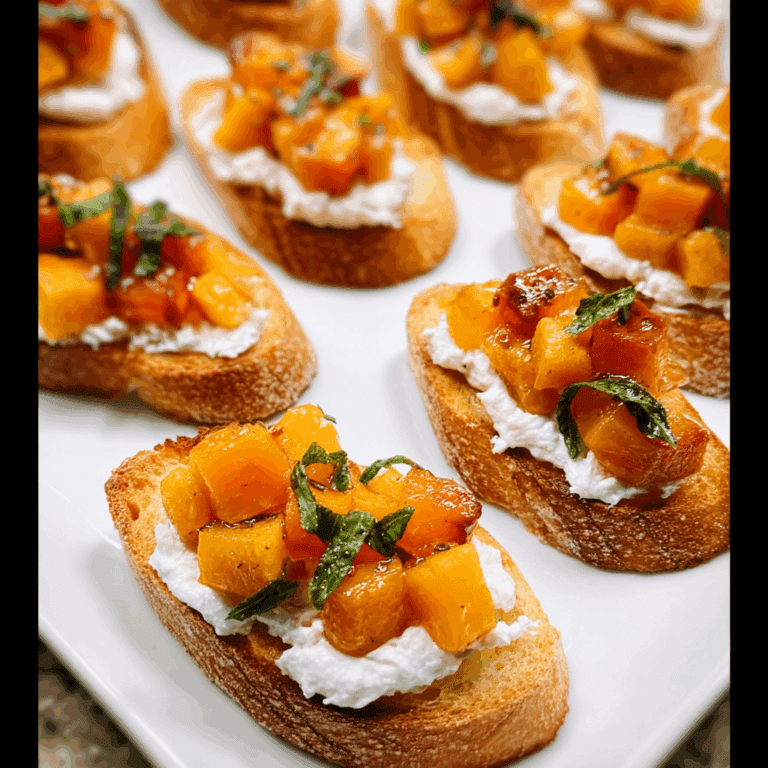 Butternut Squash Crostini