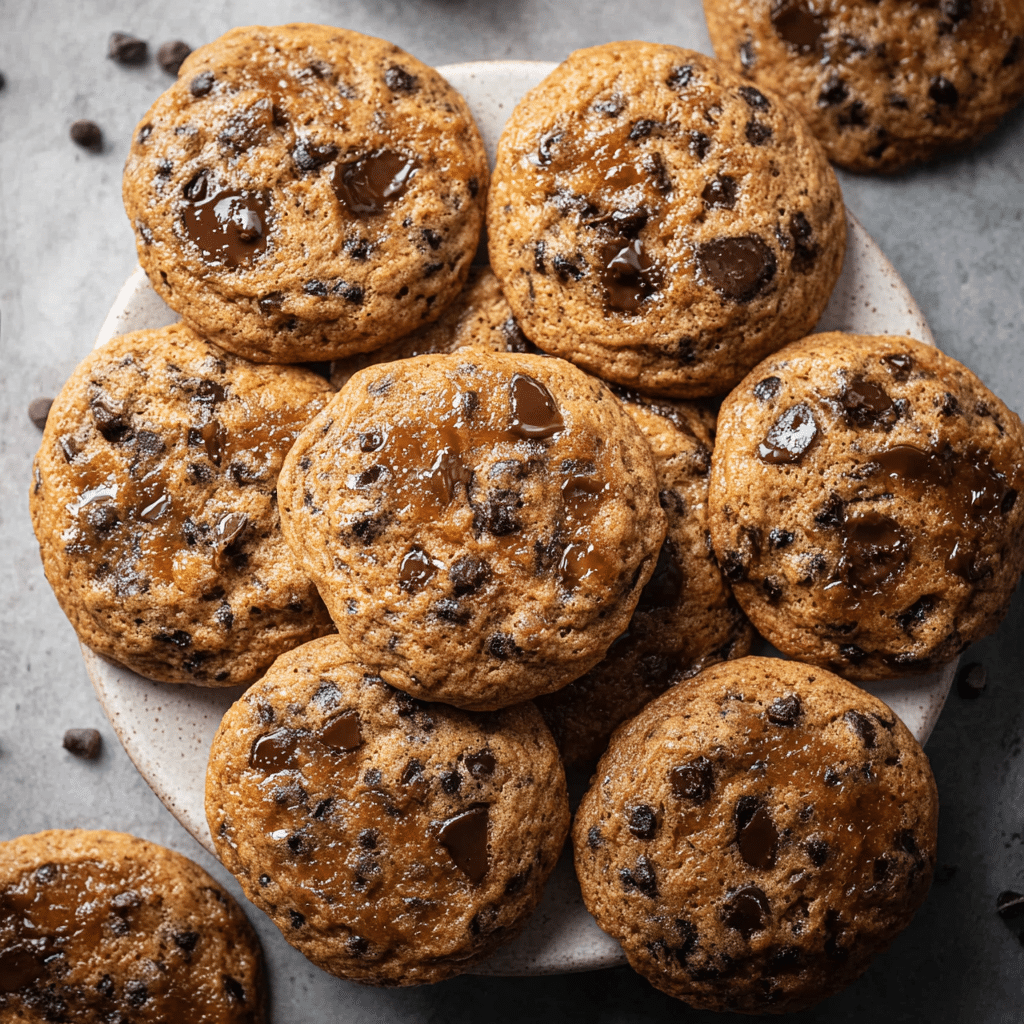 Caramelized Applesauce Chocolate Chip Cookies