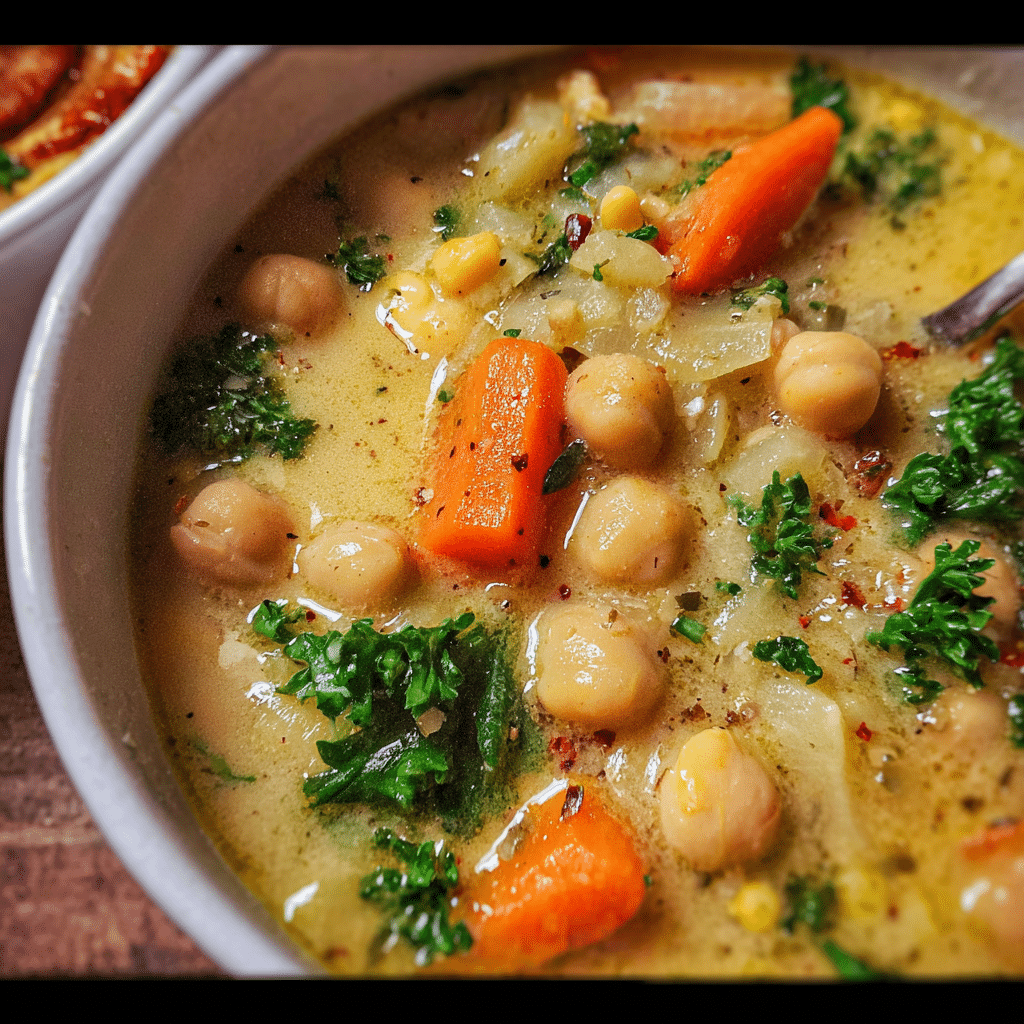 Garbanzo Bean Soup with Vegetables