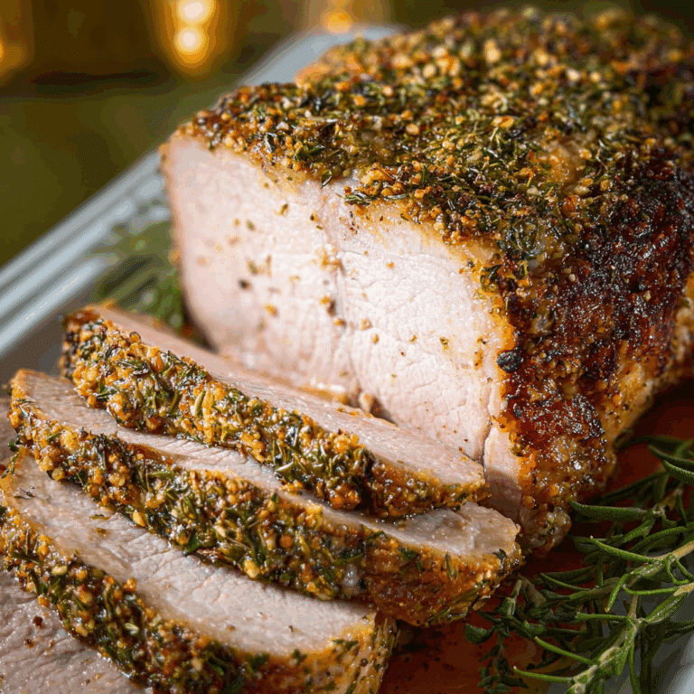 Herb Crusted Pork Roast