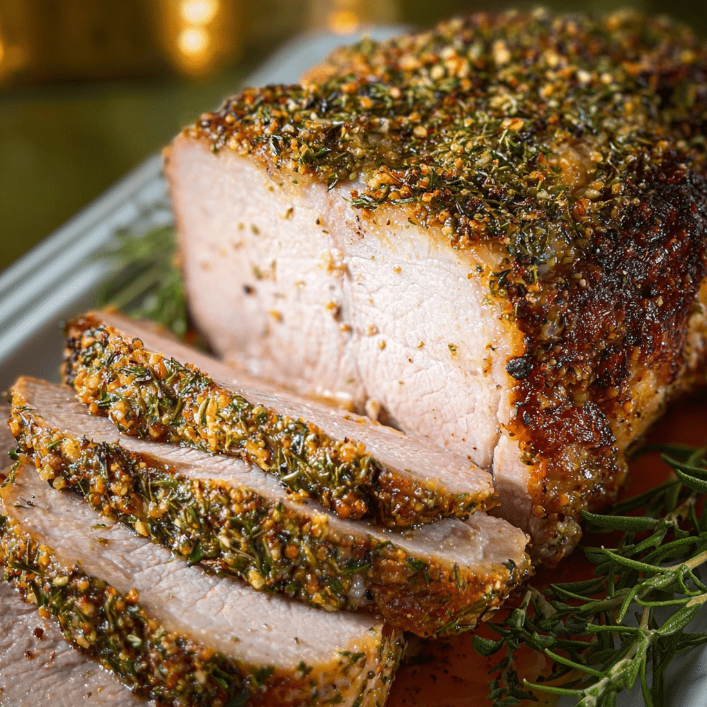 Herb Crusted Pork Roast
