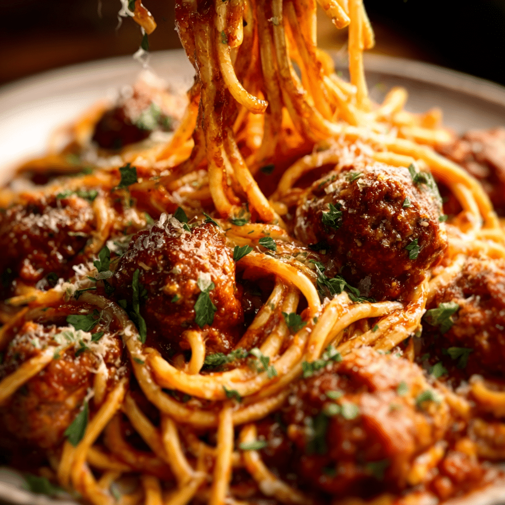 Italian Spaghetti and Meatballs