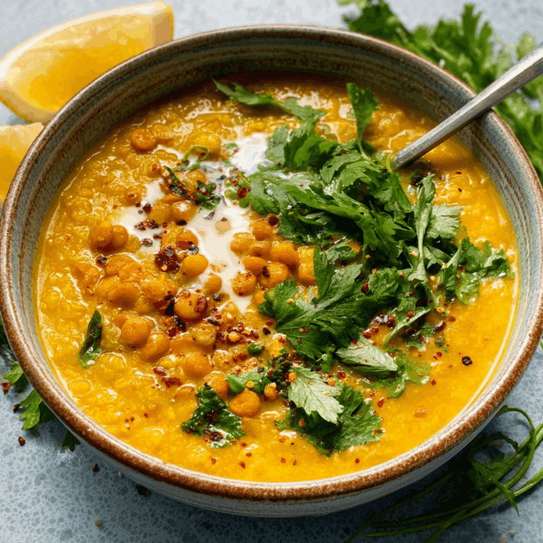 Lemon Turmeric Lentil Soup