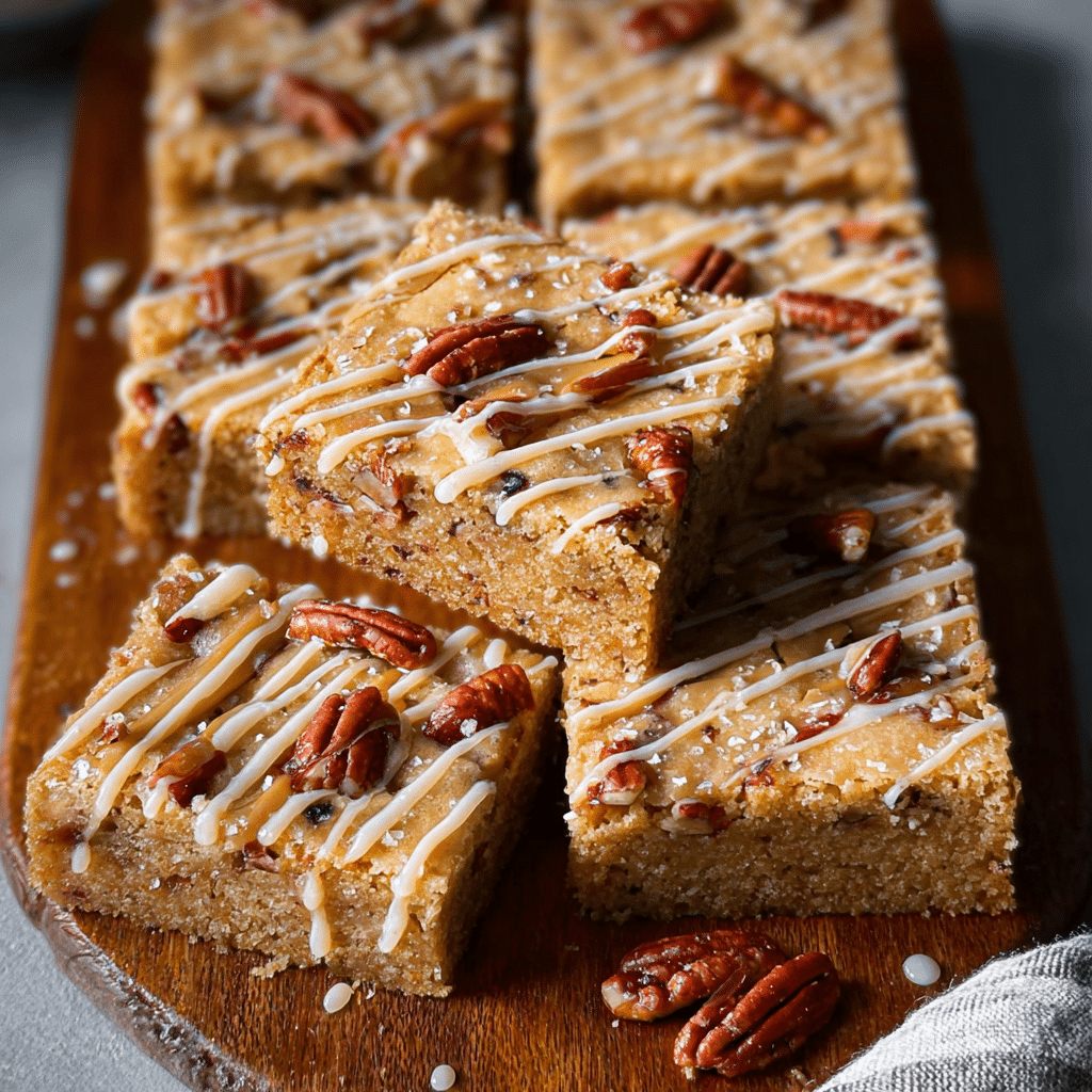 Maple Pecan Blondies