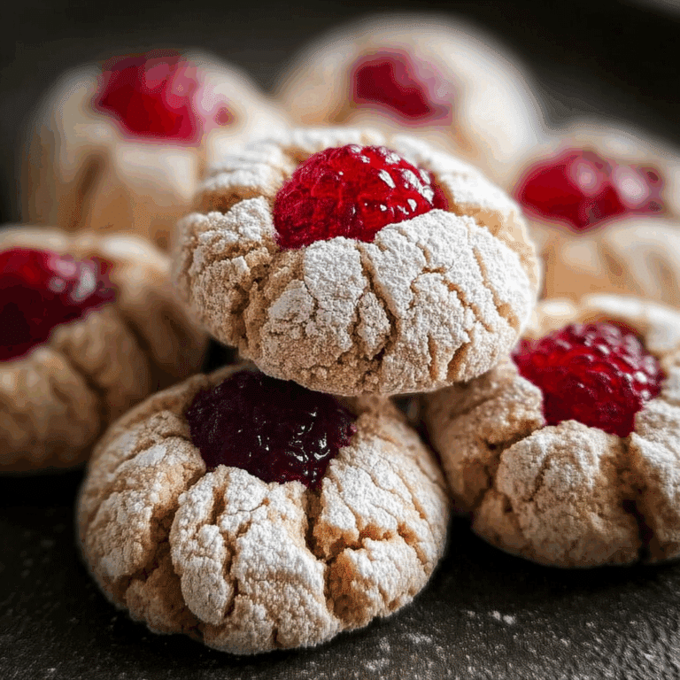 Raspberry Amaretti Cookies with Almond Flour