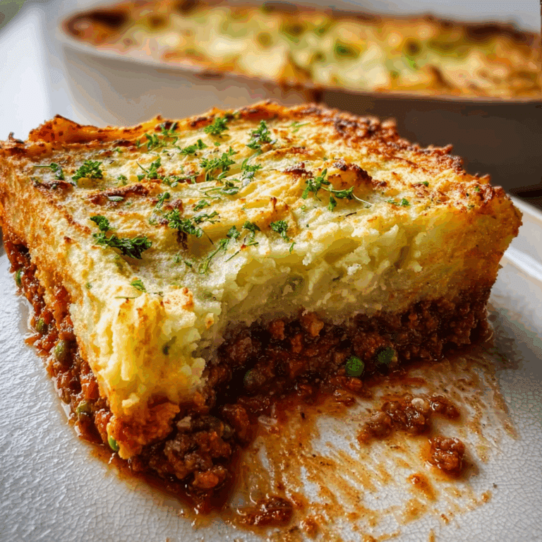 Shepherd’s Pie with Parsnip Topping