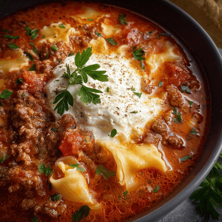Slow Cooker Lasagna Soup