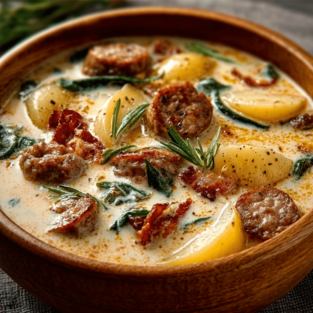 Creamy Tuscan Sausage and Potato Soup