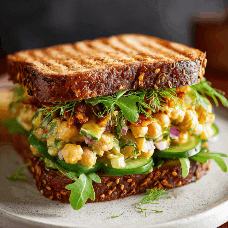 Grilled Chickpea Salad Sandwich