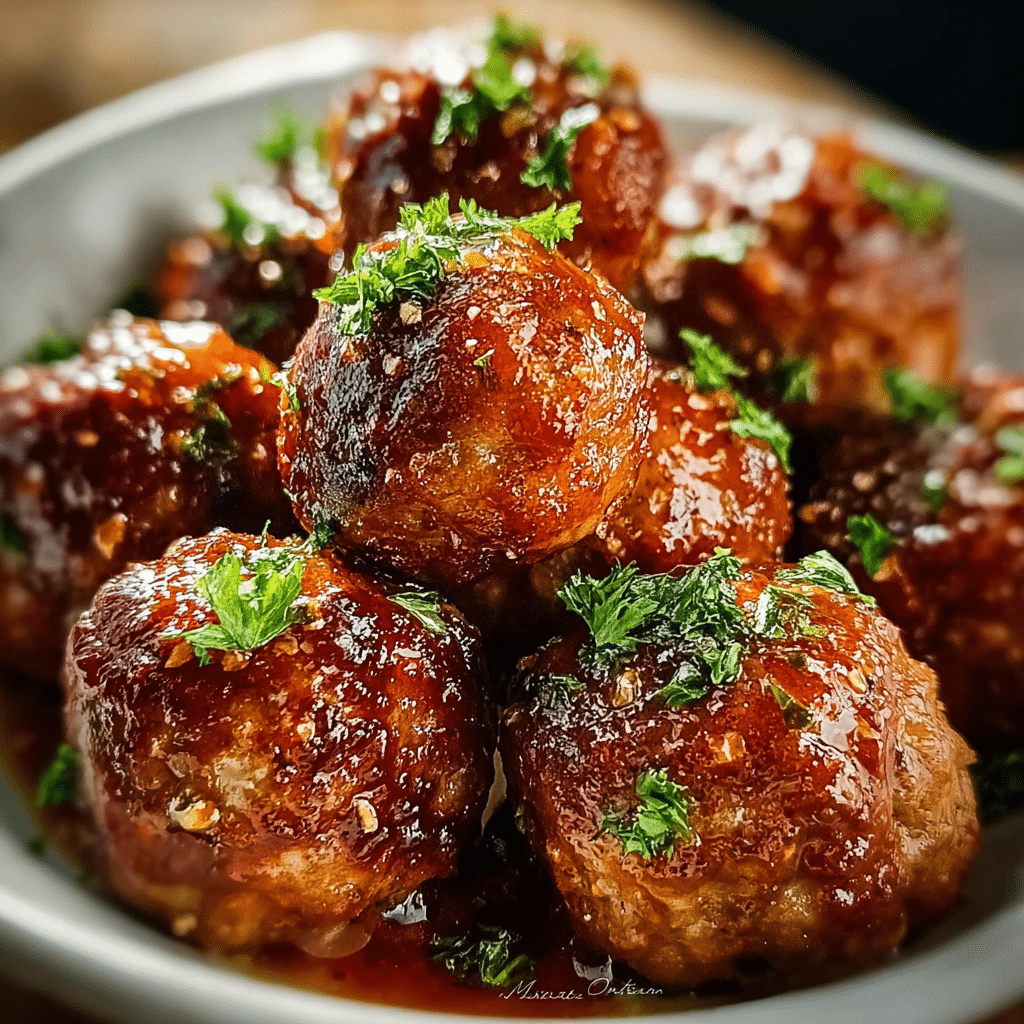 Meatballs in Honey Buffalo Sauce