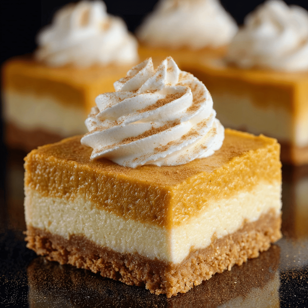 Pumpkin Cheesecake Bars