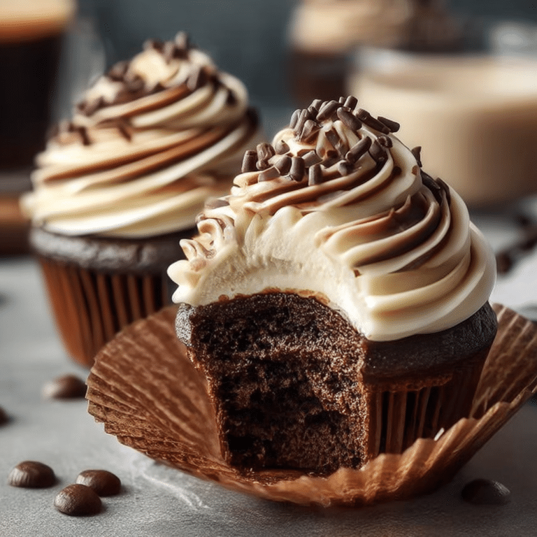 Chocolate Coffee Cream Cupcakes