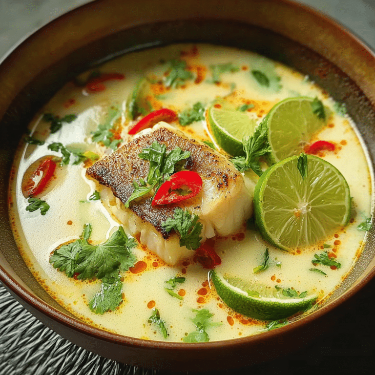 Coconut Lime Fish Soup