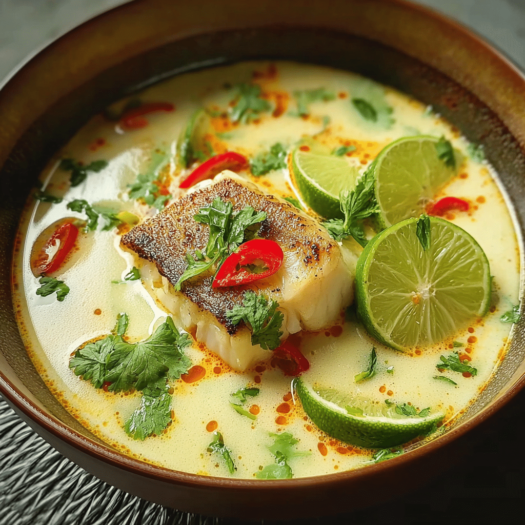 Coconut Lime Fish Soup