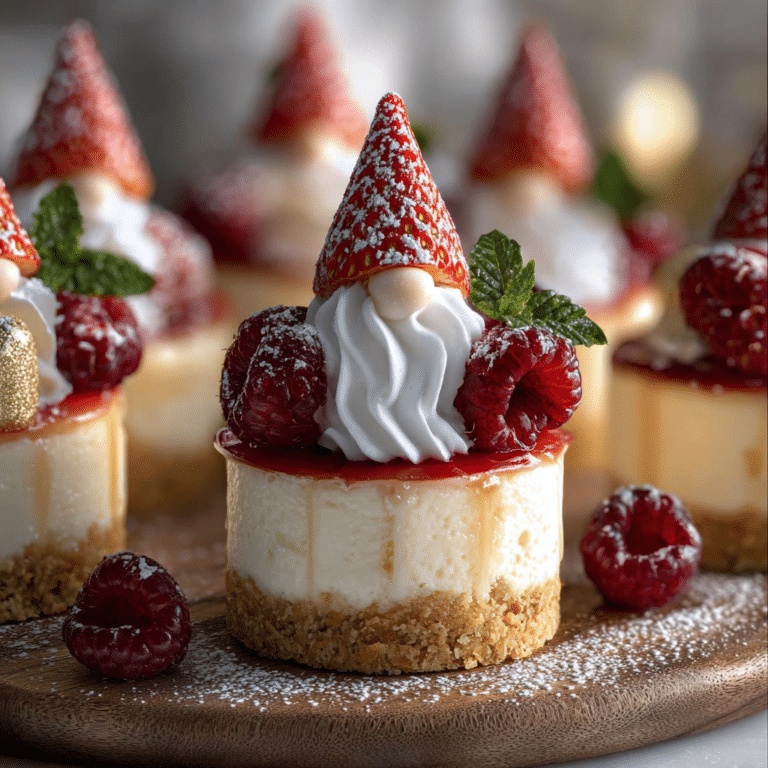 Gnome Mini Cheesecakes