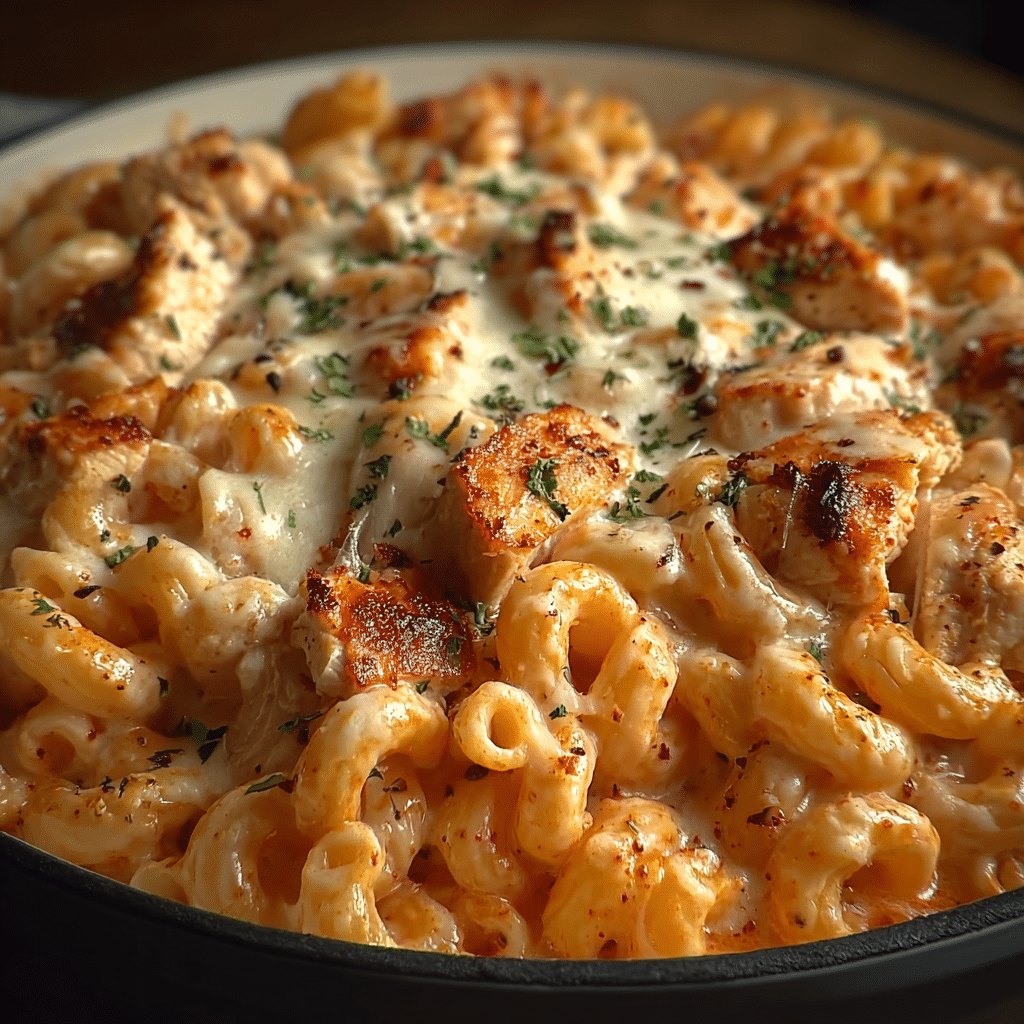One-Pot Chicken Parmesan Mac & Cheese
