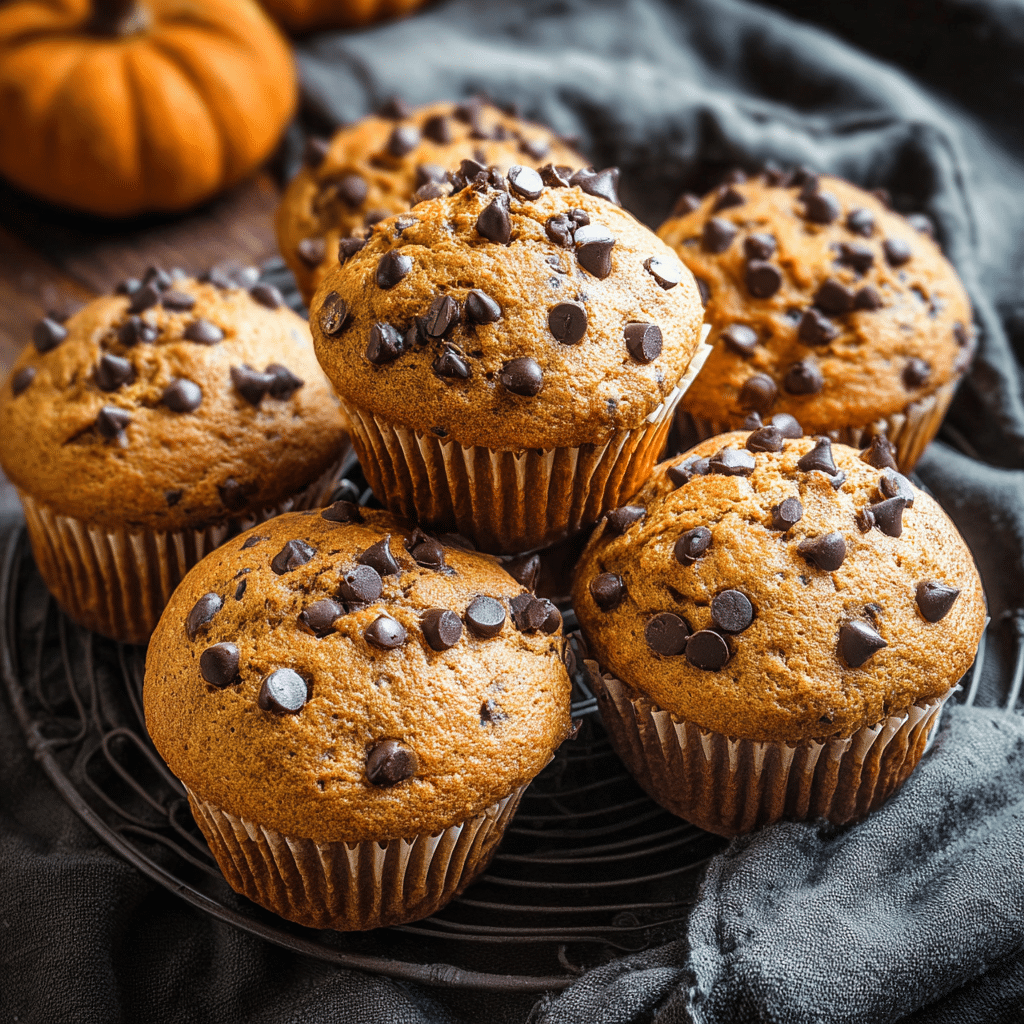 Pumpkin Chocolate Chip Muffins